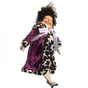 Katherine's Collection Purple and Leopard Doll